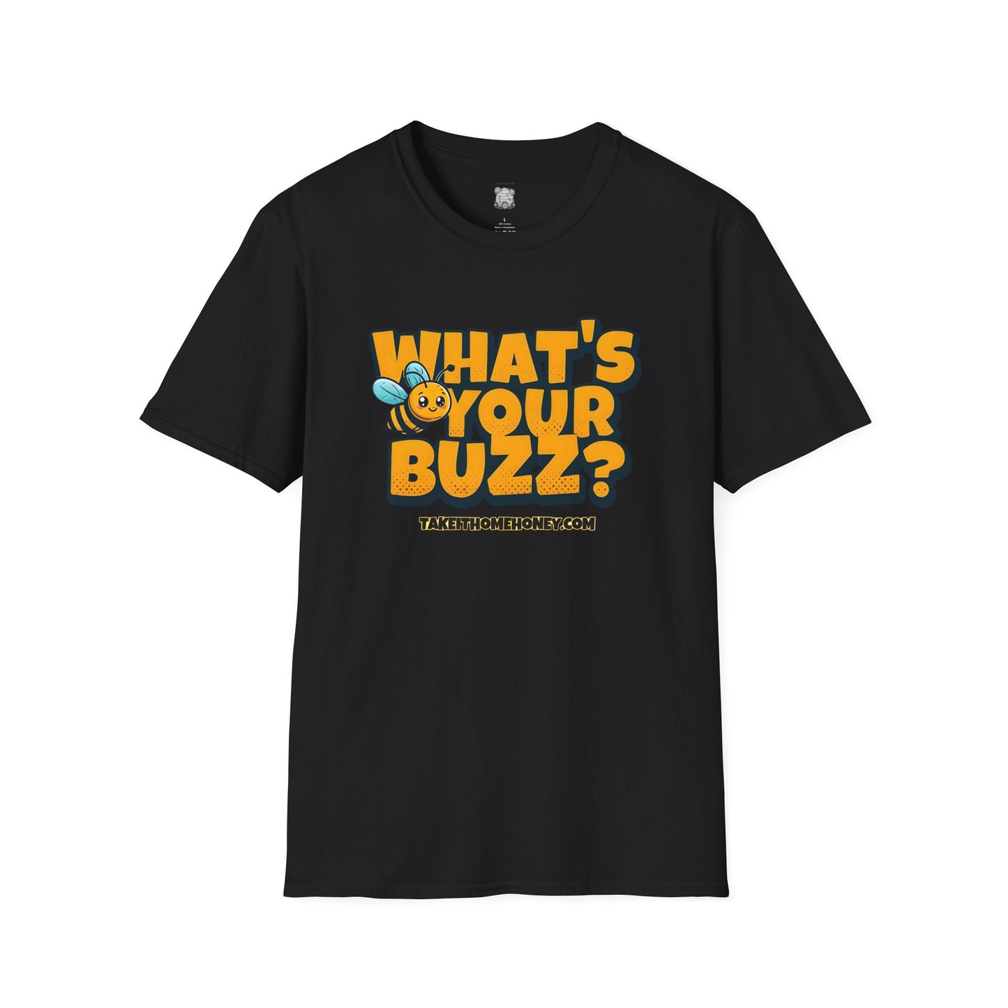 Funny Buzz T-Shirt for Bee Lovers - What's Your Buzz? Unisex Softstyle Tee