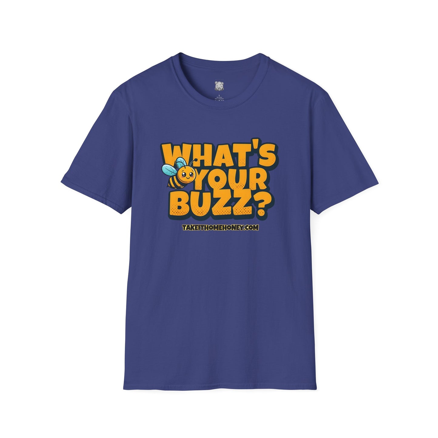 Funny Buzz T-Shirt for Bee Lovers - What's Your Buzz? Unisex Softstyle Tee