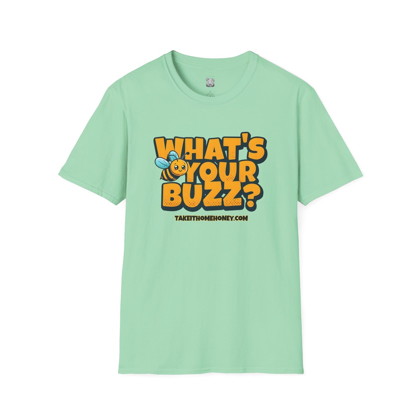 Funny Buzz T-Shirt for Bee Lovers - What's Your Buzz? Unisex Softstyle Tee