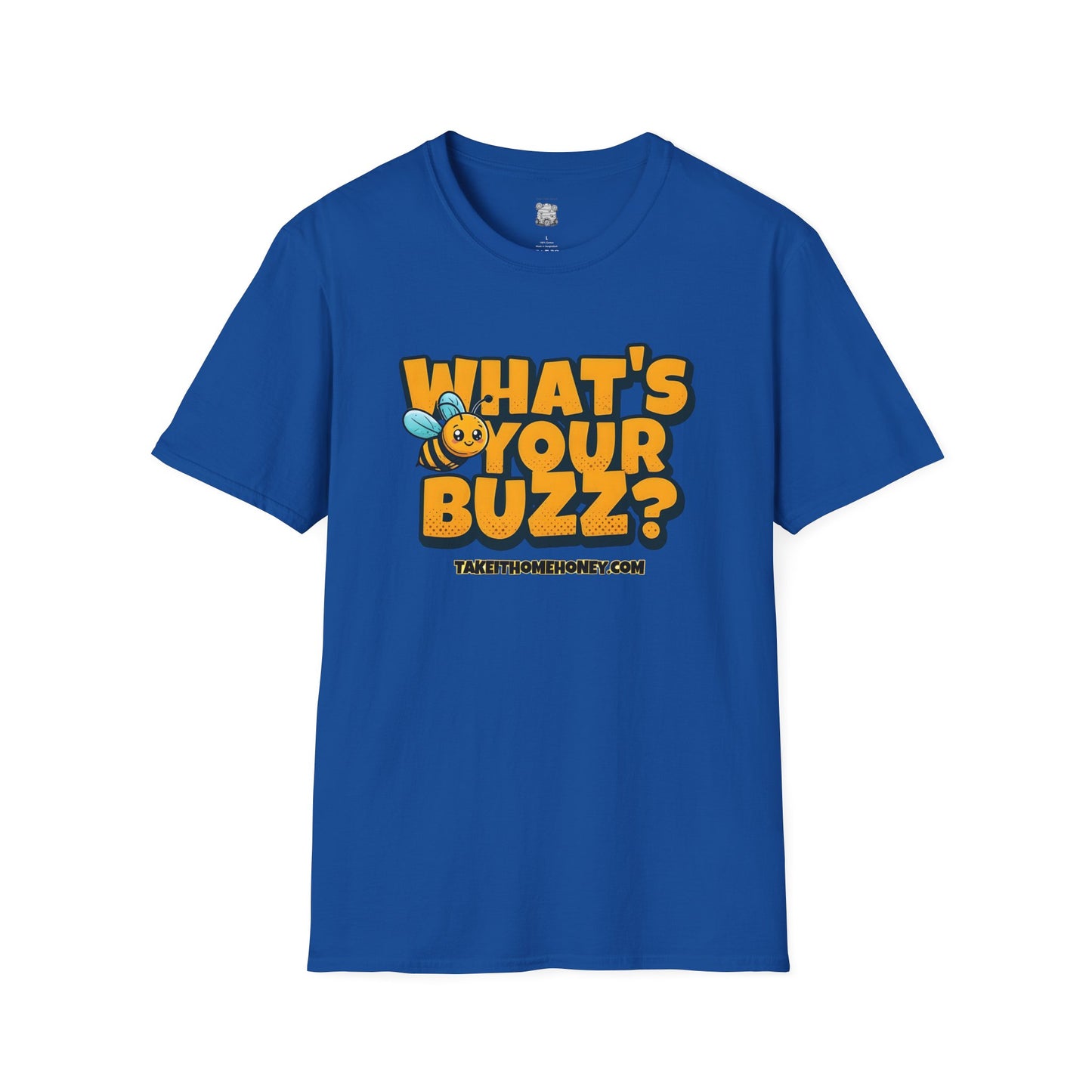 Funny Buzz T-Shirt for Bee Lovers - What's Your Buzz? Unisex Softstyle Tee