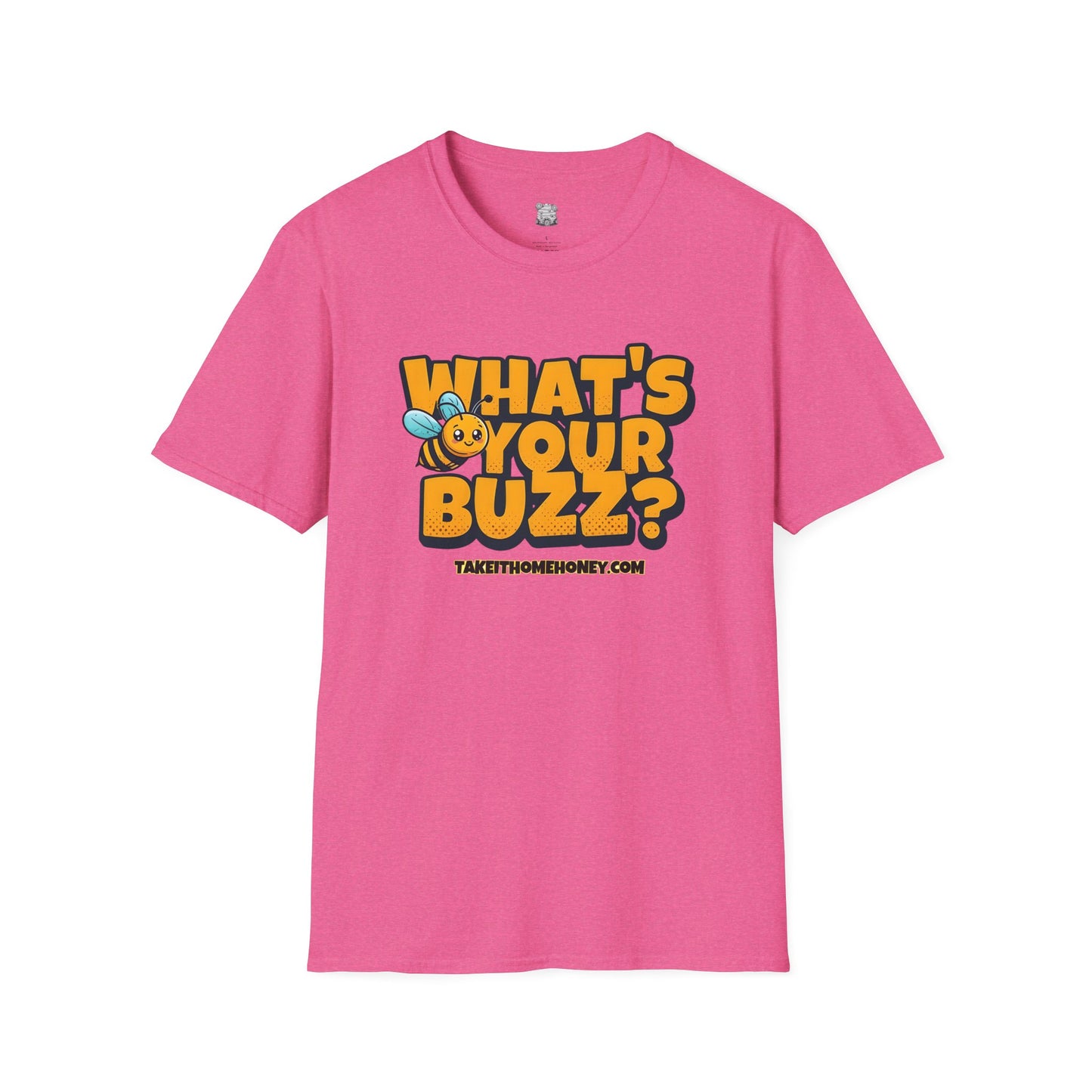 Funny Buzz T-Shirt for Bee Lovers - What's Your Buzz? Unisex Softstyle Tee