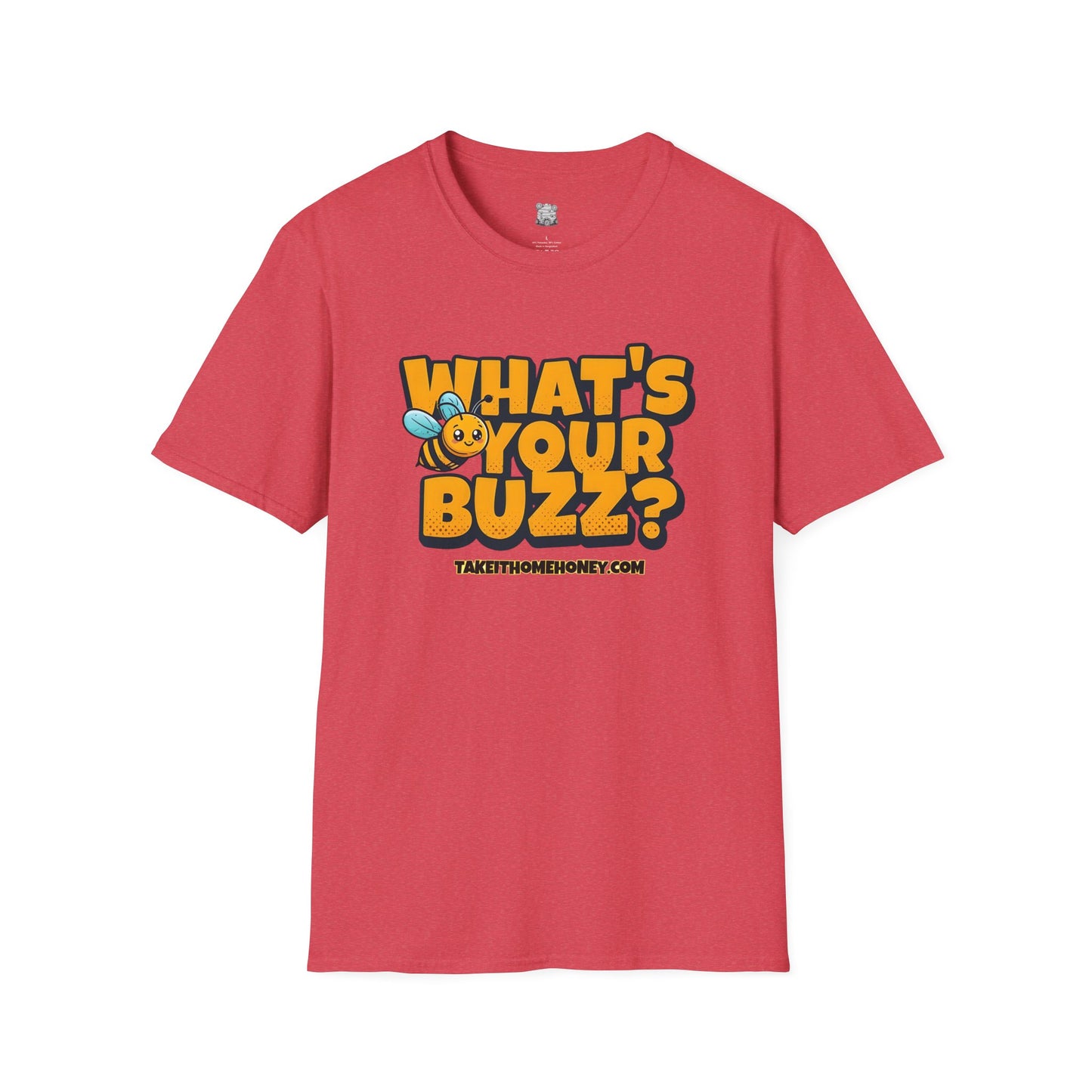Funny Buzz T-Shirt for Bee Lovers - What's Your Buzz? Unisex Softstyle Tee