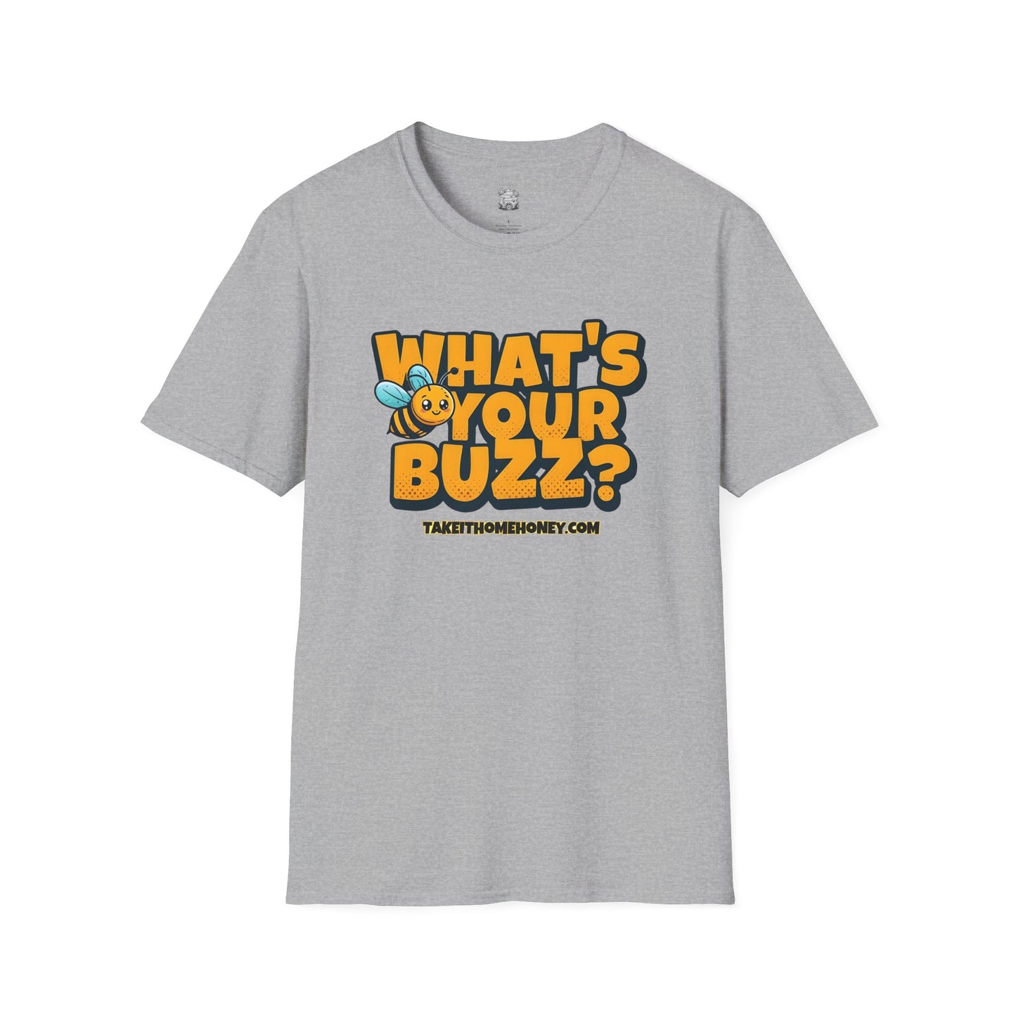 Funny Buzz T-Shirt for Bee Lovers - What's Your Buzz? Unisex Softstyle Tee