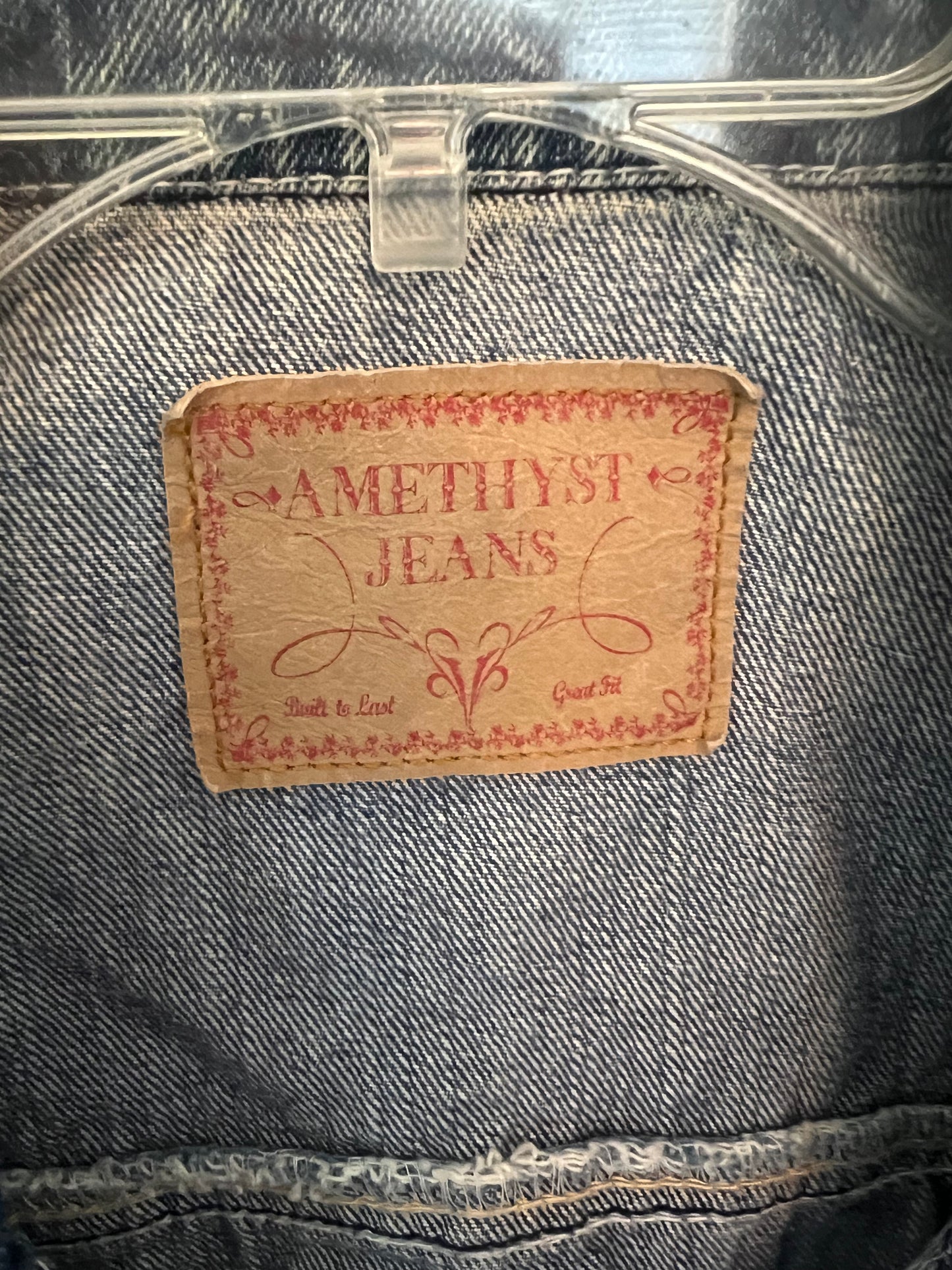 Pre-Owned Amethyst Jeans Distressed Denim Vest XL READ DESCRIPTION