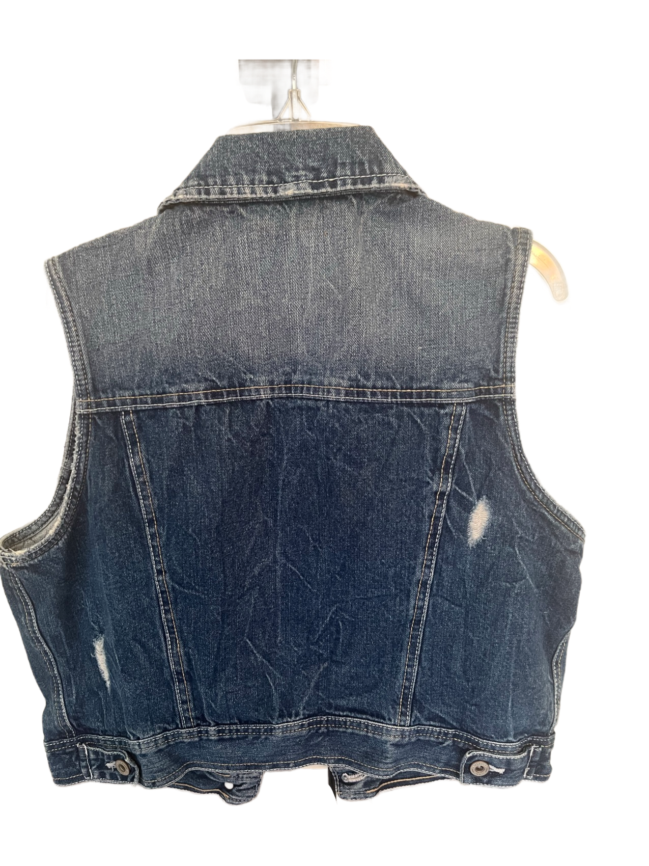 Pre-Owned Amethyst Jeans Distressed Denim Vest XL READ DESCRIPTION